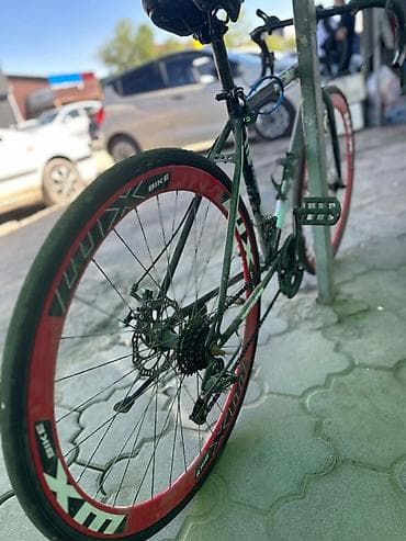 fixed gear: Городской/шоссейный велосипед с дисковыми тормозами - Рама: стальная — 2