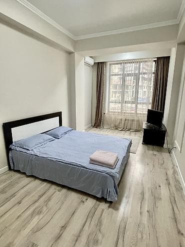 1 комната, Люкс, элитка, Асанбай мкр, Душевая кабина, Постельное белье, Кондиционер