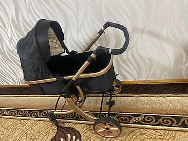 Игрушки: Детская коляска трансформер 2-в-1 (люлька + прогулочный блок) Б/У — 4