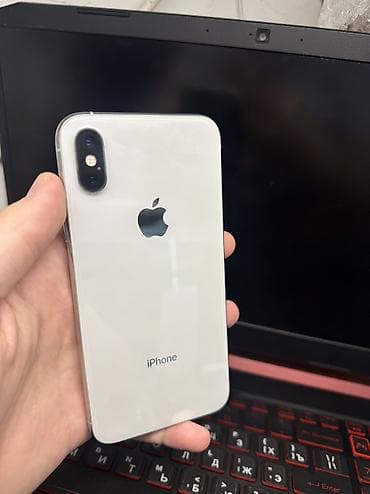 IPhone Xs, Б/у, 256 ГБ, Белый, Защитное стекло, 100 % at lalafo.kg IPhone Xs, Б/у, 256 ГБ, Белый, Защитное стекло, 100 %