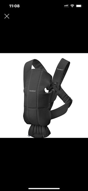 конструктор: Переноска-кенгуру BabyBjörn (черная) - Эргономичная конструкция для — 1