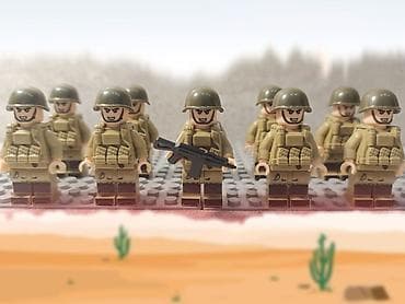 Набор советских солдат афганской войны 10 штук все бронежилетах в