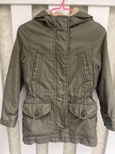 куртка рубашка: Бомбер Хаки на рост 140 демисезонный — 3