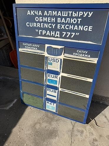 Вывеска/табло обменного пункта «Гранд 777» - Напольное/настенное