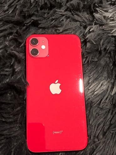 Apple iPhone: IPhone 11, Б/у, 128 ГБ, Красный, Зарядное устройство, Кабель, 74 % — 1