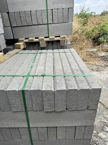 Тротуарный бордюр, Бетонный, Декоративный, 1