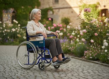 коляска инвалидная бишкек: Инвалидная коляска AMRUS (складная) - Легкая складная конструкция — 1