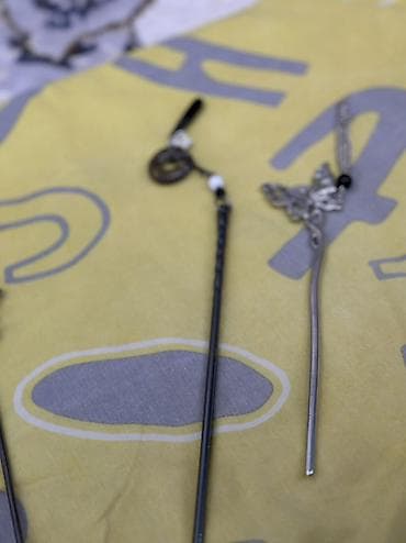 массажные ролики: Аксессуар для волос, Заколка, Женские, Материал: Металл — 2