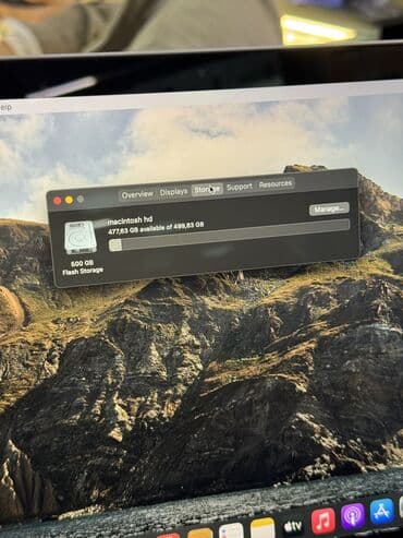 macbook m2: Ноутбук, Apple, 8 ГБ ОЗУ, Intel Core i5, 13.3 ", Б/у, Для несложных задач, память SSD — 3