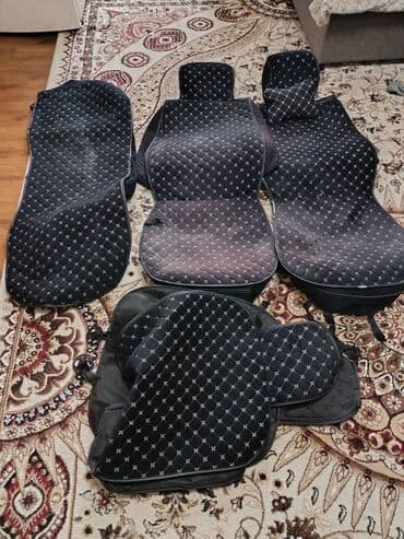 обмен нексия 1: Чехлы Велюровые, цвет - Черный, Toyota, Б/у, Самовывоз — 2