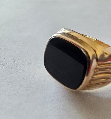 Кольца: Кольцо, Печатка, Проба 585, Унисекс, Агат, Советские (СССР), Б/у — 3