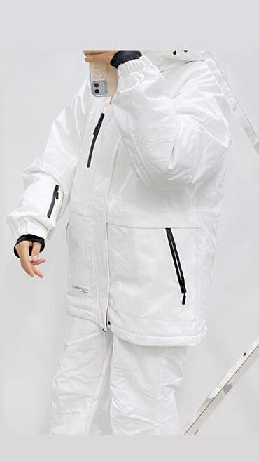 зимние куртки женские больших размеров недорого: Горнолыжный костюм, белый, размер 2XL Комплект: куртка + брюки с — 6