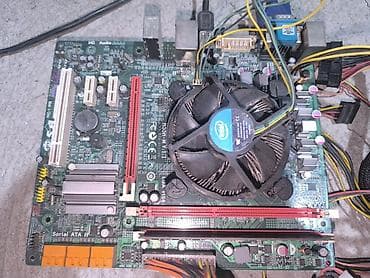 Стол компьютерлери жана комлектөөчүлөр: Материнская плата Intel H55H‑M (mATX) с процессором Intel Core i3‑540 — 2