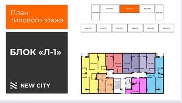 обмен на дом в городе каракол: Строится, 2 комнаты, 73 м² — 4