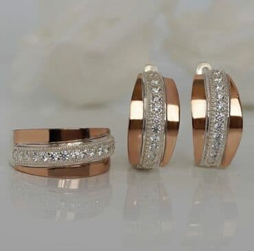 свадебные платья от производителя: Набор украшений, Проба 925, Женские, Новый — 1