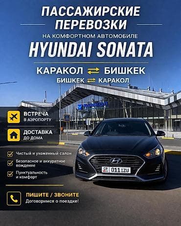 Автоуслуги: Пассажирские перевозки на комфортном автомобиле Hyundai Sonata — 2