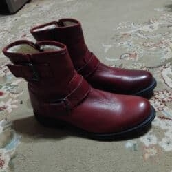 оптом ботинки: Сапоги, 37, Новый, цвет - Красный, Самовывоз — 4