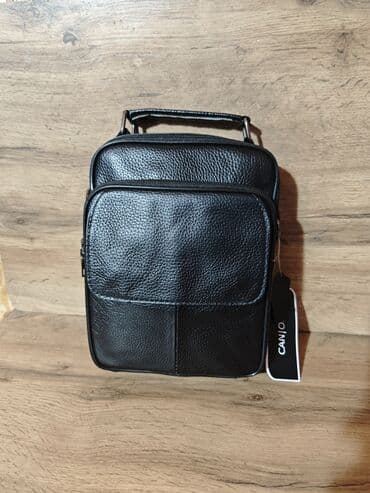 школьные сумки и портфель: Барсетка, Материал: Натуральная кожа, Новый — 1