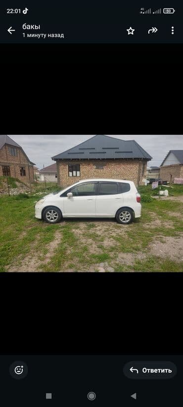 продажа авто в бишкеке и по всему кыргызстану: Honda Fit: 2003 г., 1.5 л, Автомат, Бензиновая — 2