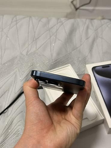 iphone 16 pro mac: IPhone 15 Pro Max, Б/у, 256 ГБ, Blue Titanium, Коробка, 89 % — 6