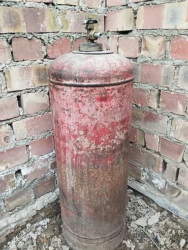 строительная: Газы менен Баллон пропановый металлический с вентилем. - Материал — 1