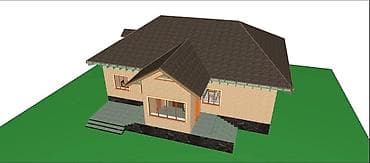 крыша жабат: Нолдон баштап крыша стяжка франтон фундамент кирпич штукатурка Жана — 4