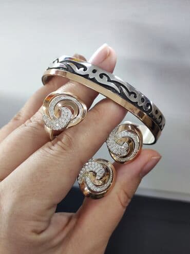 эксклюзивные свадебные пригласительные: Серебро 925 пробы с напылением золото Серебряный Комплект+ Билерик — 9