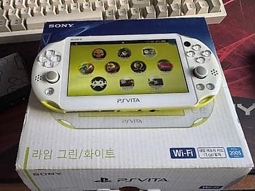 PSP (Sony PlayStation Portable): PlayStation vita slim, белый-лайм, идеальное состояние, полный — 2