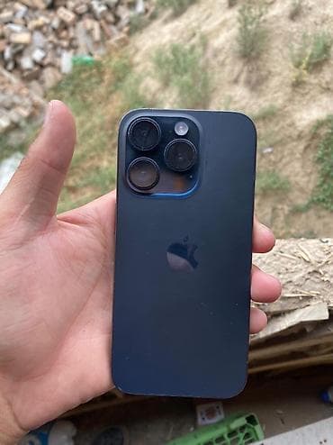 IPhone 15 Pro, Б/у, 128 ГБ, Синий, Зарядное устройство, 88 % — 1