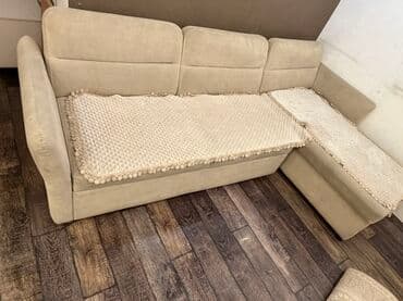 Угловой диван, С ящиками