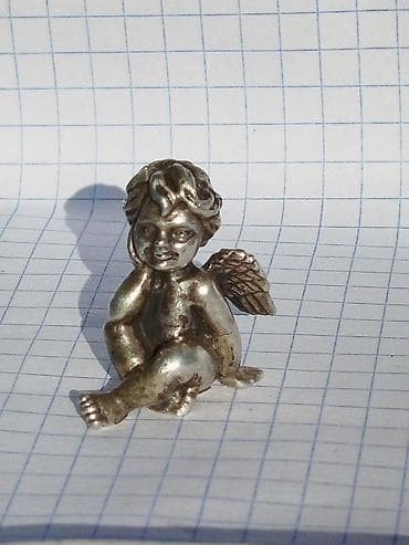 тыйын алам: Миниатюрная фигурка ангела из металла - Материал: металл с — 2