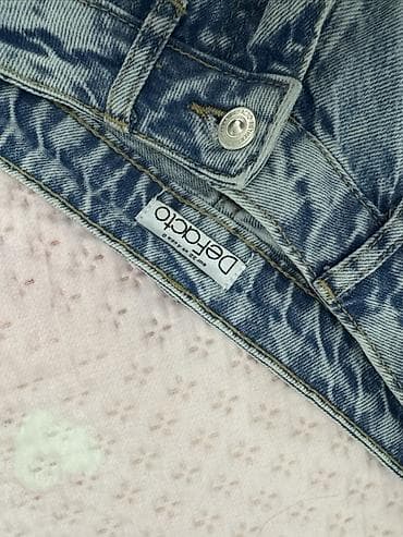 mind error jeans: Джинсы, Прямые, Defacto, Средняя талия, Вареные, S, XS — 3