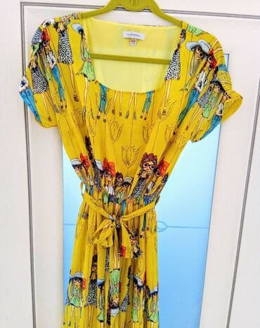 детские платья из шифона: Күнүмдүк көйнөк, Туркия, Жай, Узун модель, Шифон, Түркчө, L — 2