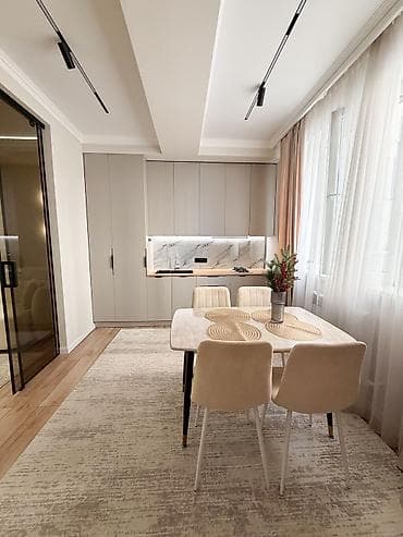 гостиницы бишкека: Студия, 60 м², Тунгуч мкр Элитка, 2 этаж, Дизайнерский ремонт — 4