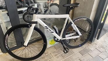 Спорт жана хобби: Фикс-байк/трековый велосипед LXF (fashion bike) в белом цвете с — 3