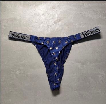 Спецодежда: Женские стринги насыщенного темно-синего цвета. - Фасон: классические — 1