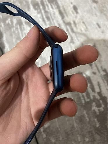 mi store: Смарт‑часы в стиле Apple Watch, корпус и ремешок в темно‑синем цвете — 5