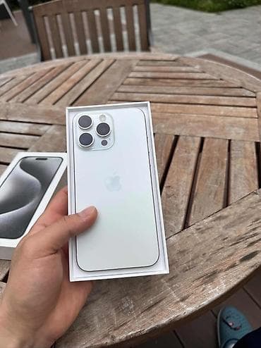 iphone 6 pro: IPhone 15 Pro Max, Б/у, 256 ГБ, White Titanium, Коробка, 100 % — 6