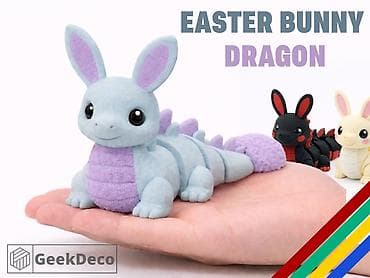 орбизовые пистолеты: Фигурка Easter Bunny Dragon от GeekDeco — очаровательный гибрид — 2