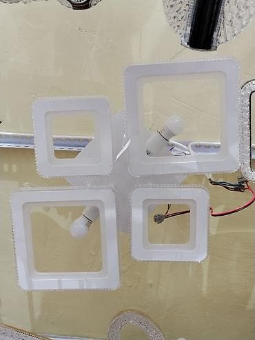 led matrix panel: Потолочная светодиодная люстра с геометрическим дизайном - — 1