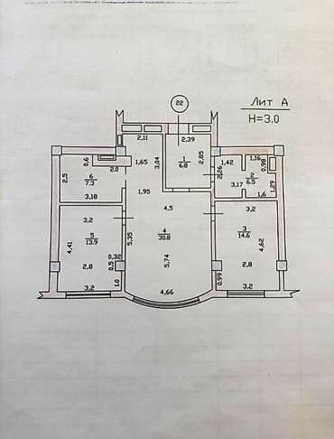 Недвижимость: 2 комнаты, 80 м², Дворец спорта Элитка, 8 этаж, Евроремонт — 5