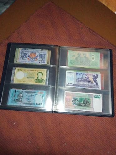 сувенирные деньги: Коллекционный альбом с иностранными банкнотами 63 банкноты+ альбом - — 5