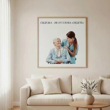 сиделка помощница по дому: Багуучу киши 6 жылдан ашык тажрыйба, Толук жумуш күнү — 2