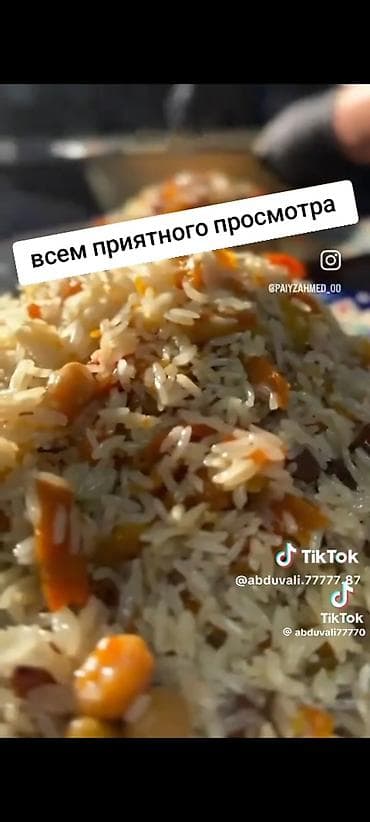 Ароматный плов, приготовленный по традиционному рецепту, представлен at lalafo.kg Ароматный плов, приготовленный по традиционному рецепту, представлен