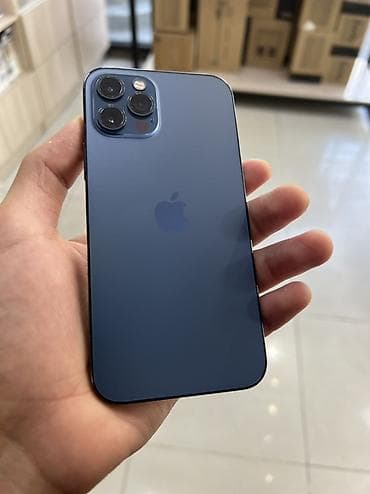 iphone 1e: IPhone 12 Pro, Б/у, 128 ГБ, Pacific Blue, 83 % — 1