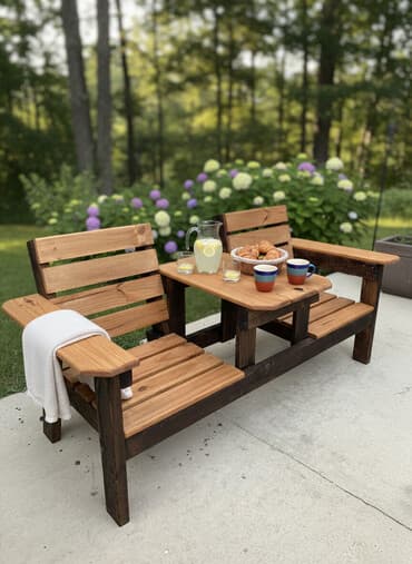 бубу мебел: Комплект садовой мебели, Дерево — 1