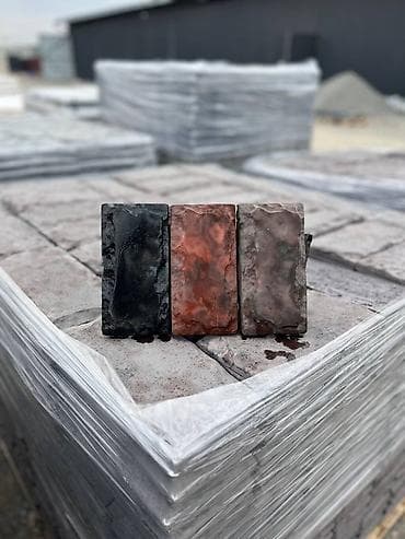 Тротуарная плитка «под булыжник» с фактурной поверхностью. - Формат