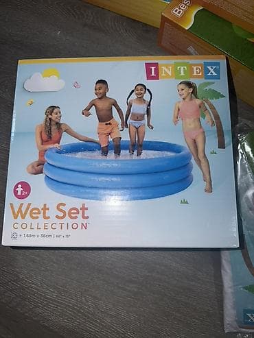 Надувной детский бассейн Intex Wet Set Collection. - Классическая