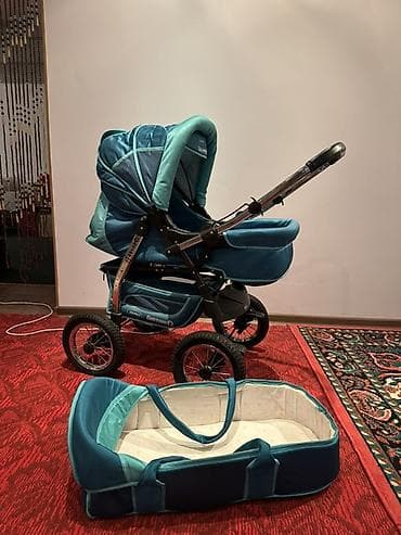 chicco echo: Коляска, Другой бренд, цвет - Голубой, Б/у, Самовывоз — 3