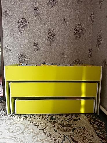 детская кроватка трансформер: Двухъярусная детская кровать, Новый, ЛДСП — 1